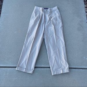 Vintage 90s tan Ralph Lauren pleated trousers